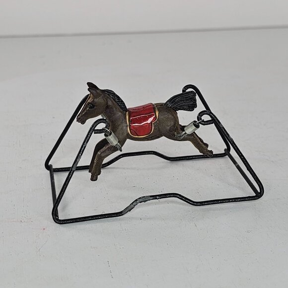 Vintage Concord Miniatures Rocking Riding Horse Dollhouse 1970s 1:12 - Picture 3 of 8